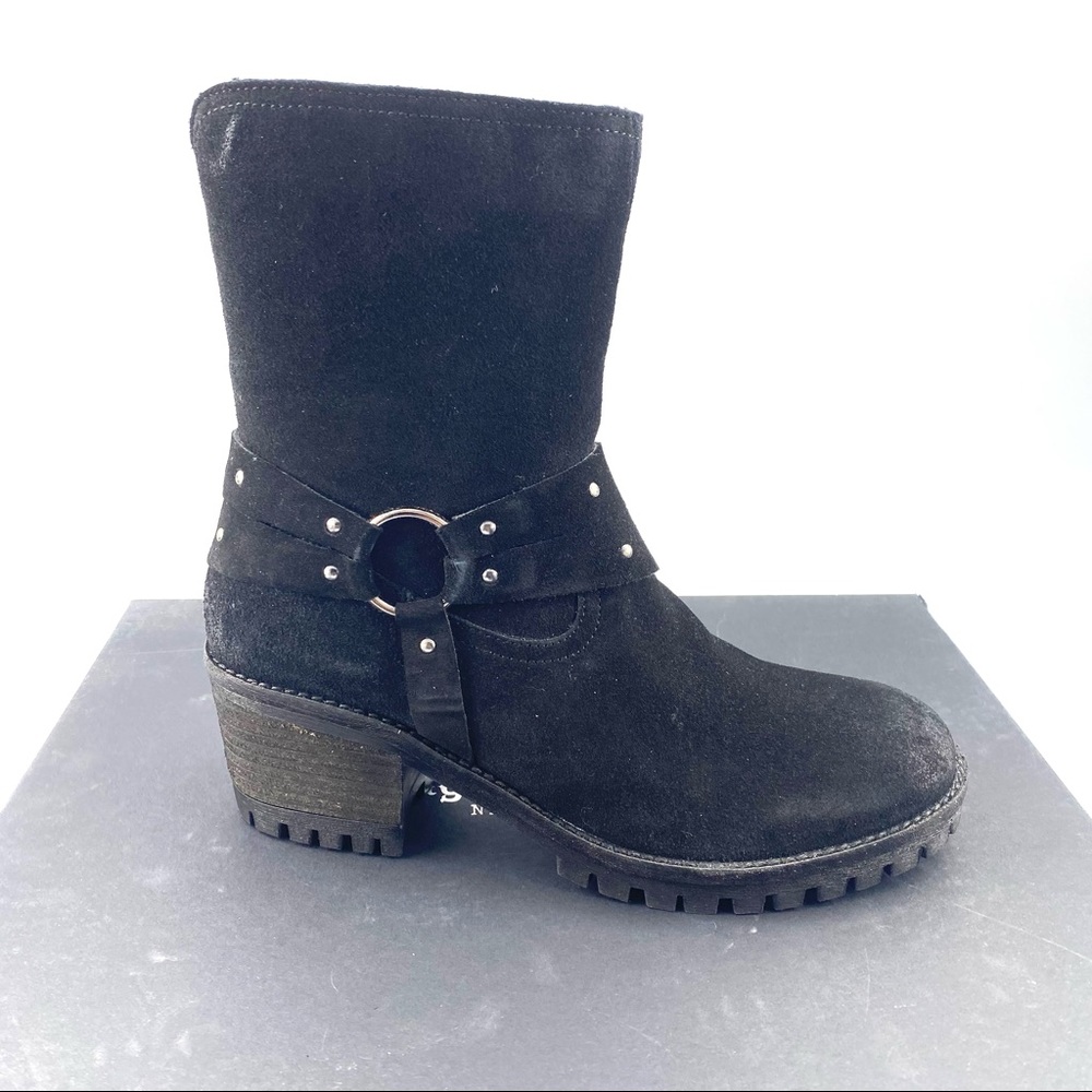 Vintage Foundry Sienna harness biker boots sz 9
